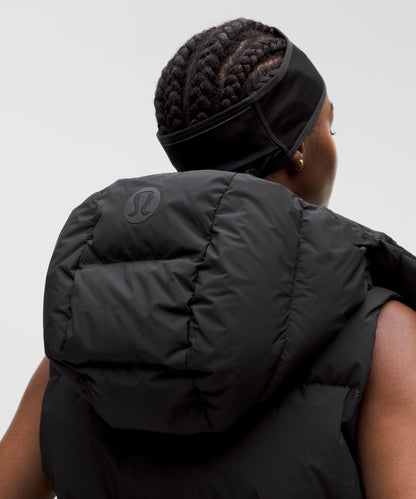 Lululemon Wunder Puff 600-Down-Fill Cropped Vest Black