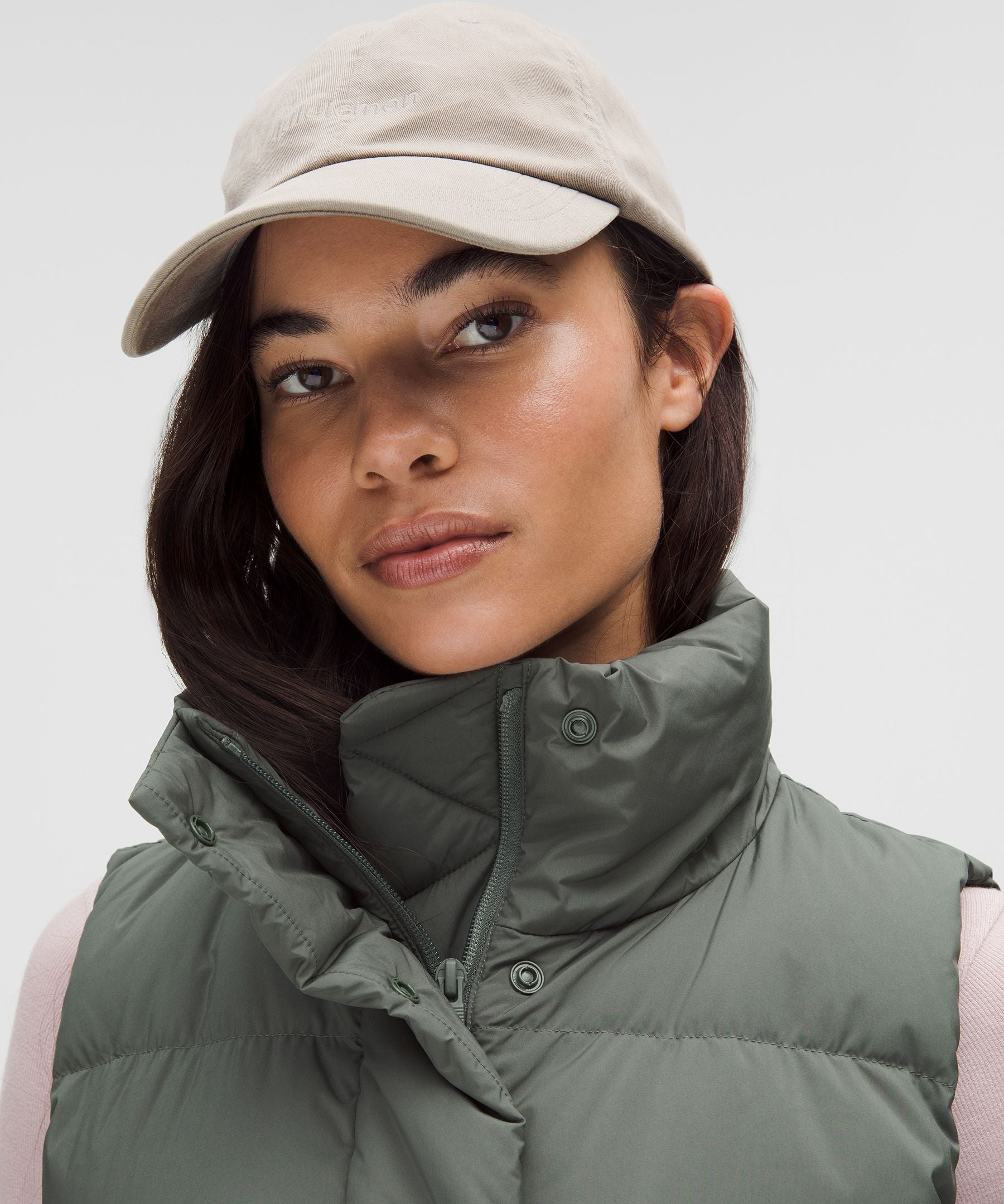 Lululemon Wunder Puff 600-Down-Fill Cropped Vest Palm Deco