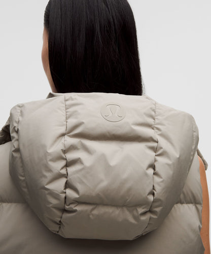 Lululemon Wunder Puff 600-Down-Fill Cropped Vest Warm Ash Grey