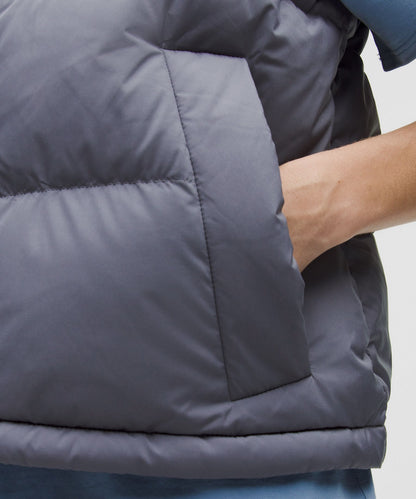 Lululemon Wunder Puff 600-Down-Fill Cropped Vest Solar Grey/Rhino Grey
