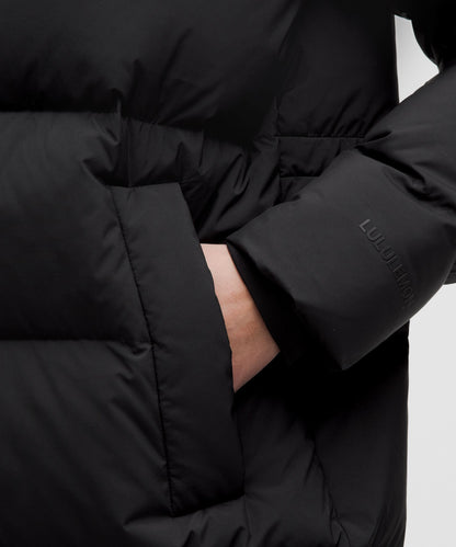 Lululemon Wunder Puff 600-Down-Fill Long Jacket Black