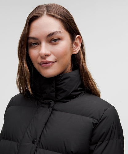 Lululemon Wunder Puff 600-Down-Fill Long Jacket Black