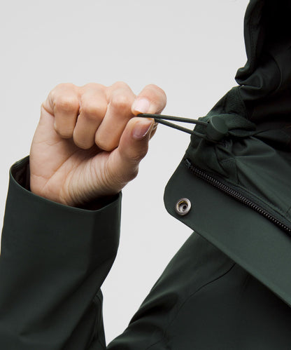 Lululemon Rain Rebel Jacket Rainforest Green