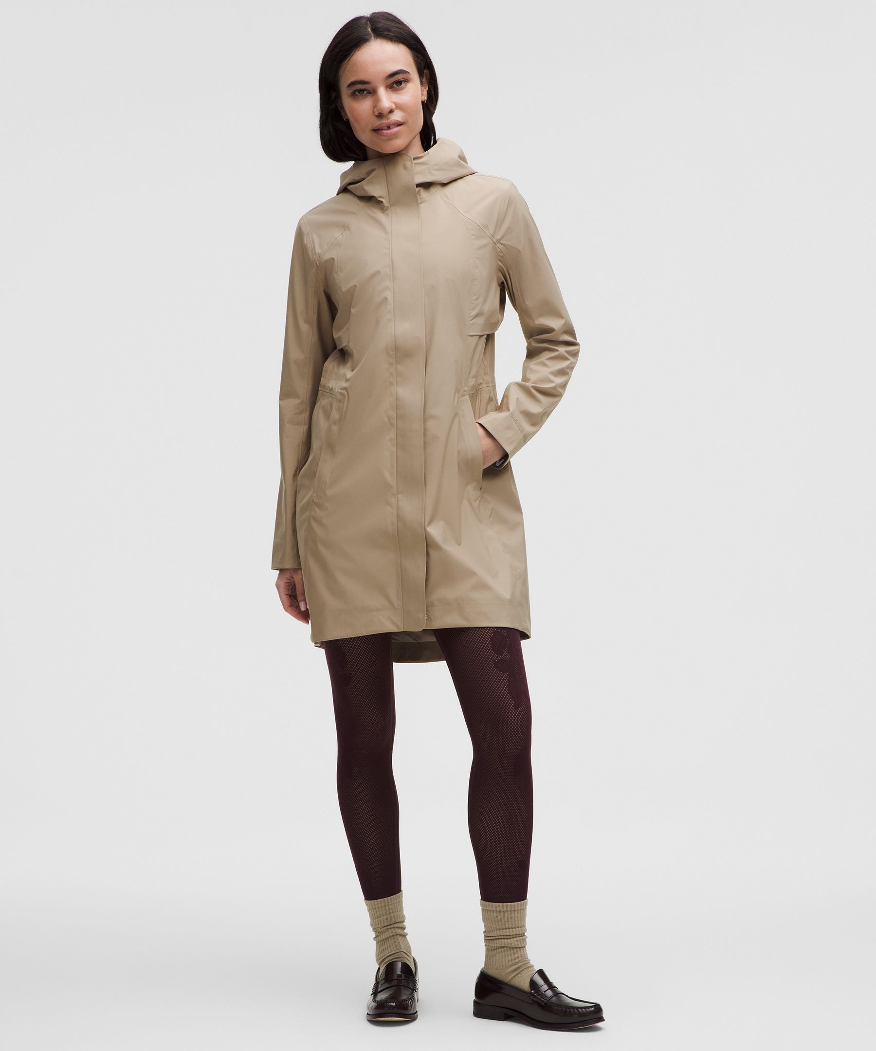 Lululemon Rain Rebel Jacket Sheer Oak