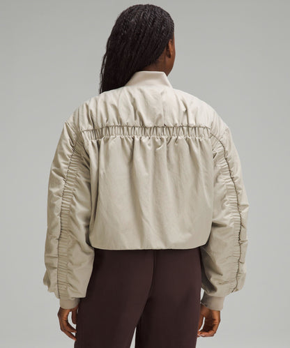 Lululemon Women's Insulated Ruched Bomber Jacket