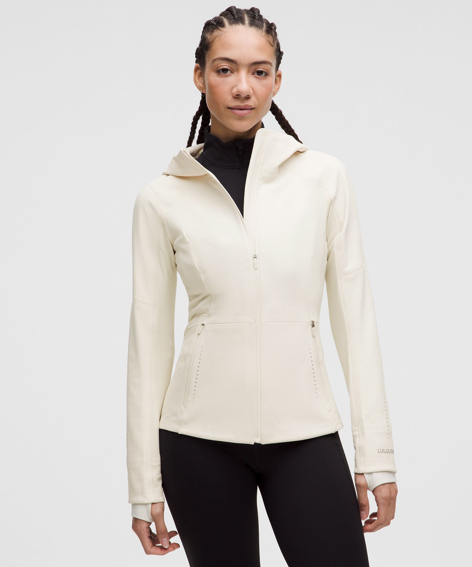 Lululemon Women's Cross Chill Performance Jacket Light Ivory