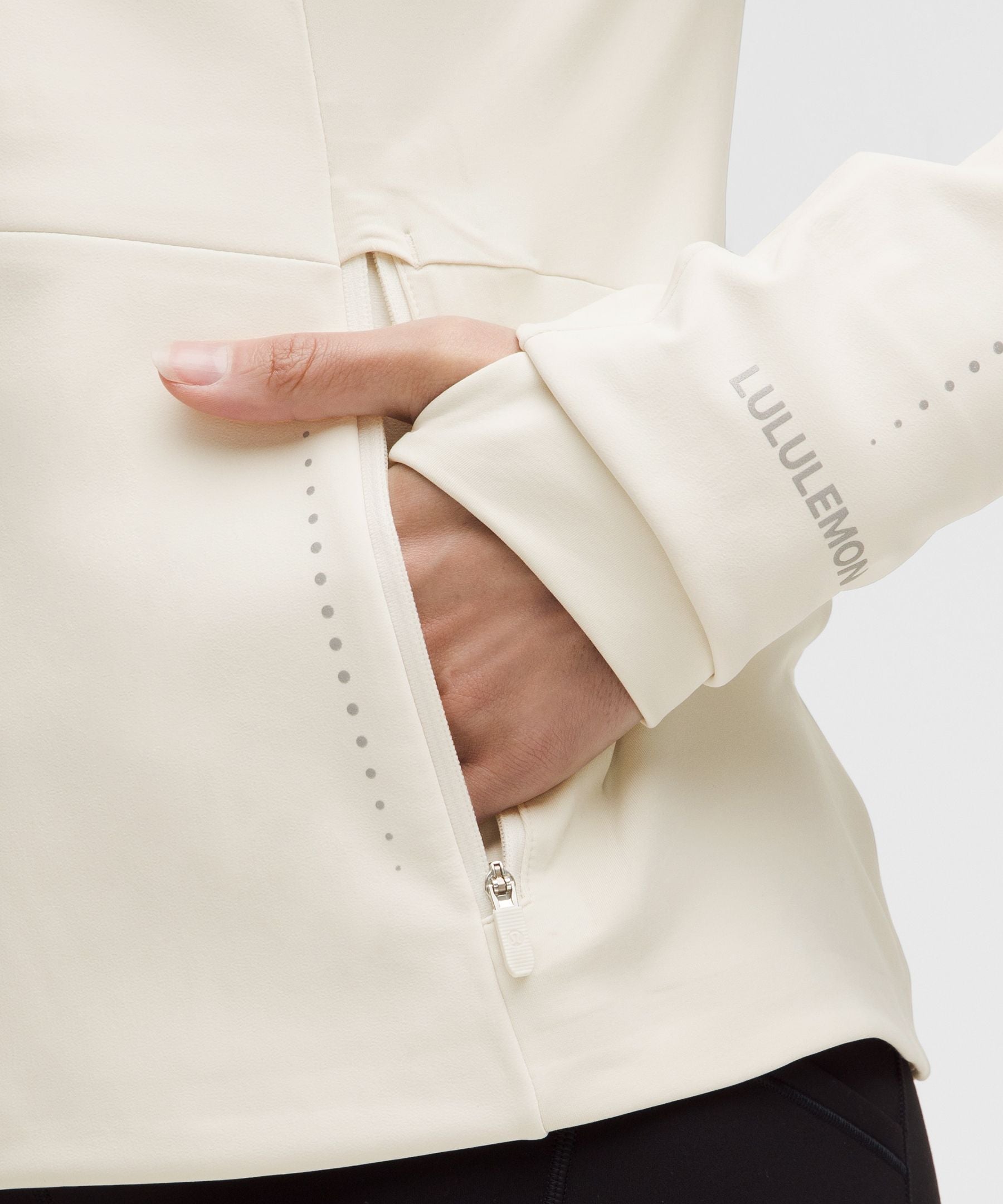 Lululemon Women's Cross Chill Performance Jacket Light Ivory