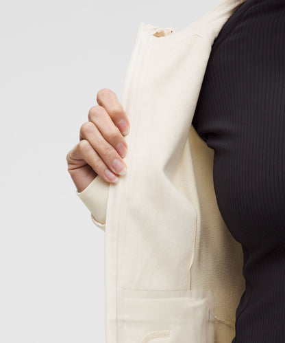 Lululemon Women's Cross Chill Performance Jacket Light Ivory