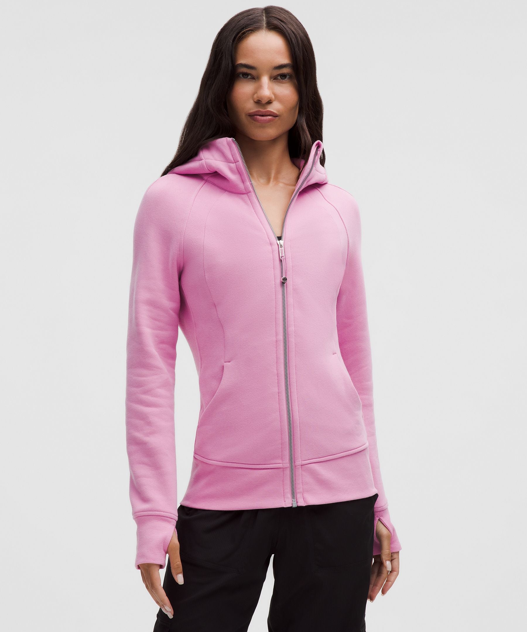 Lululemon Scuba Full-Zip Hoodie Pink Frosting