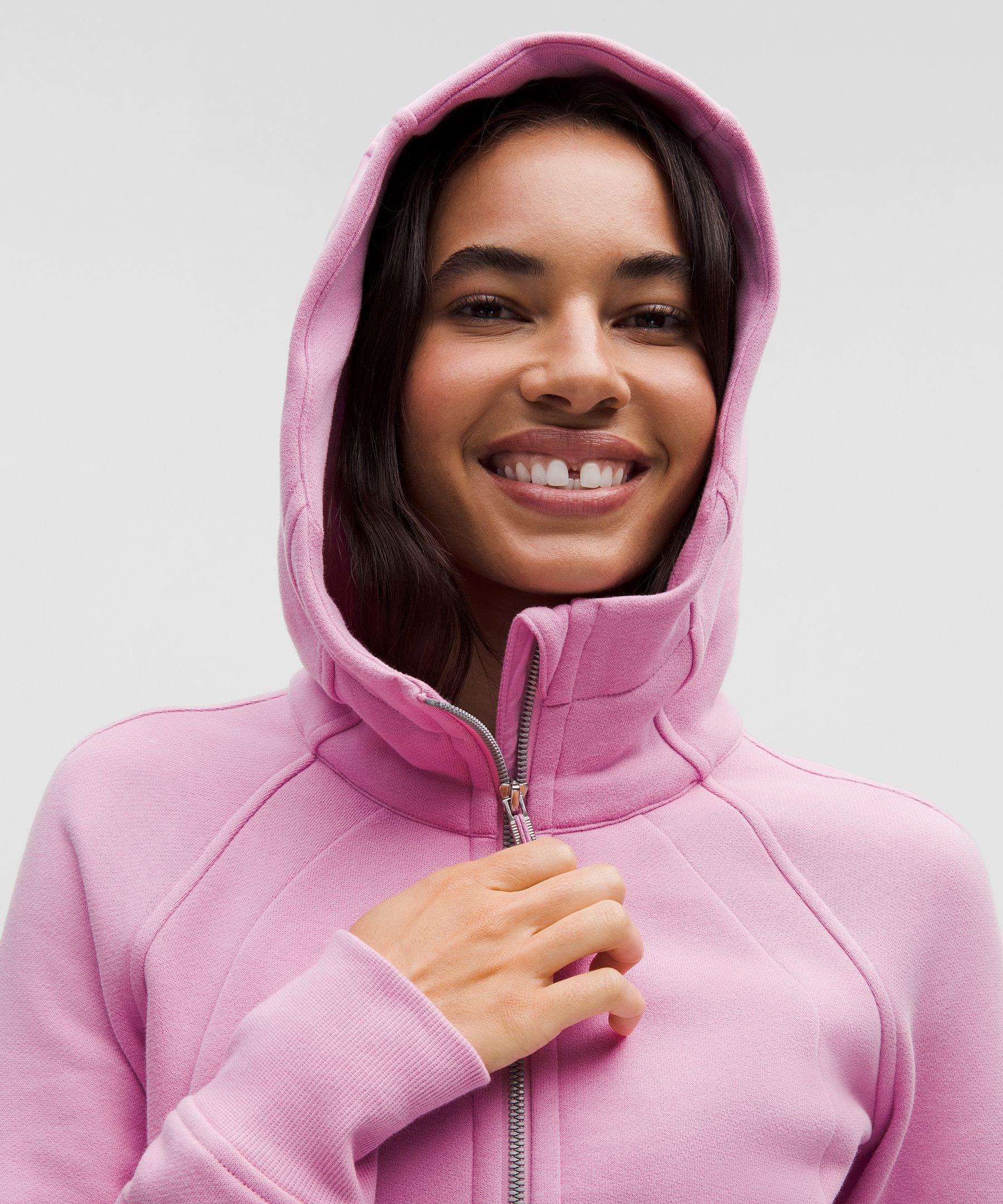 Lululemon Scuba Full-Zip Hoodie Pink Frosting