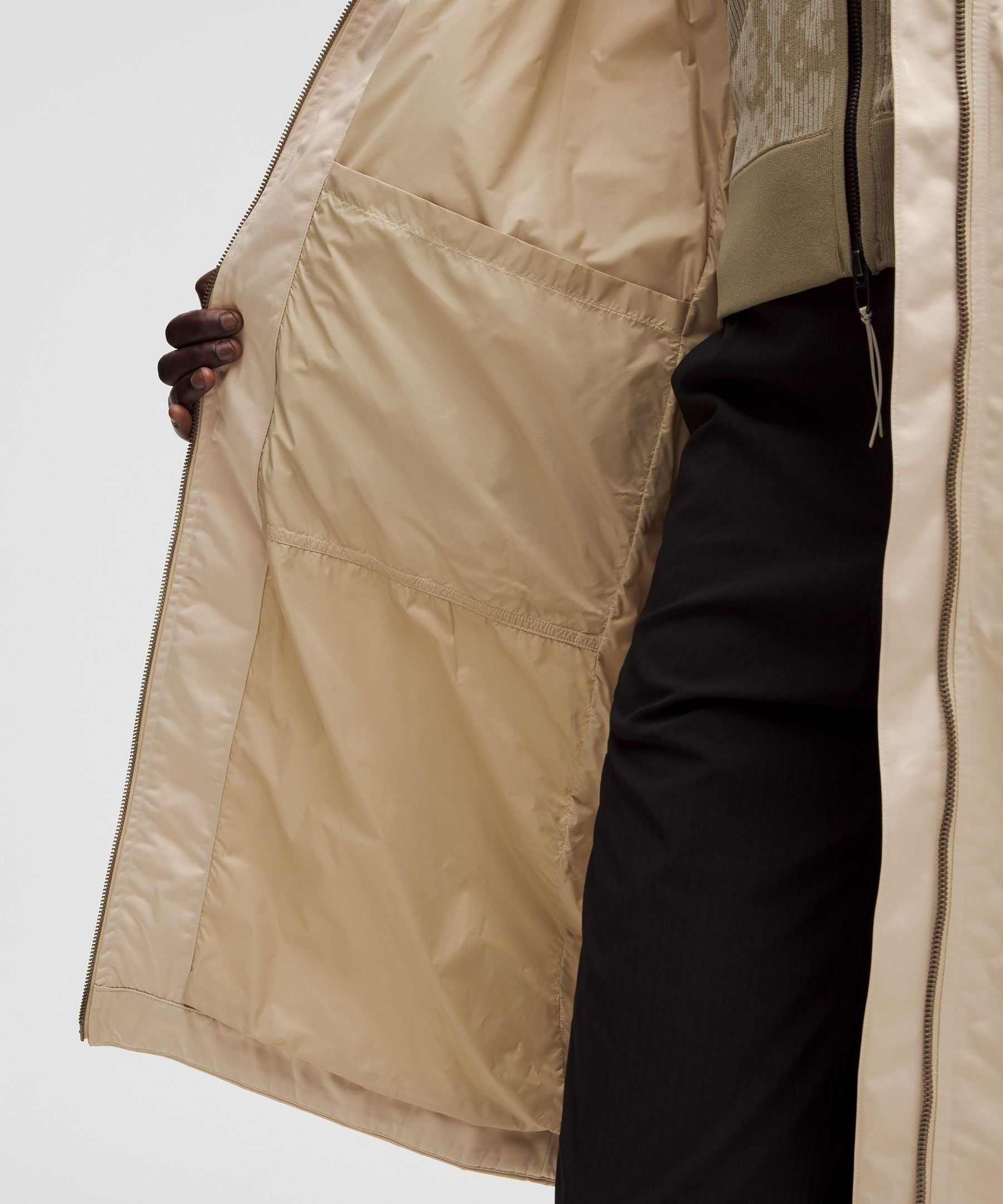 Lululemon Women's Taffeta Removable-Hood Long Jacket *SLNSH Collection