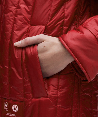Lululemon Team Canada Women's Nylon Taffeta Insulated Shacket *COC Logo