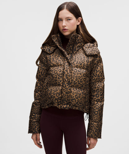 Lululemon Women's Wunder Puff 600-Down-Fill Cropped Jacket *Print