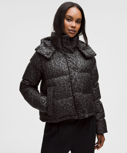 Lululemon Wunder Puff 600-Down-Fill Cropped Jacket *Print