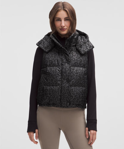 Lululemon Wunder Puff 600-Down-Fill Cropped Vest *Print