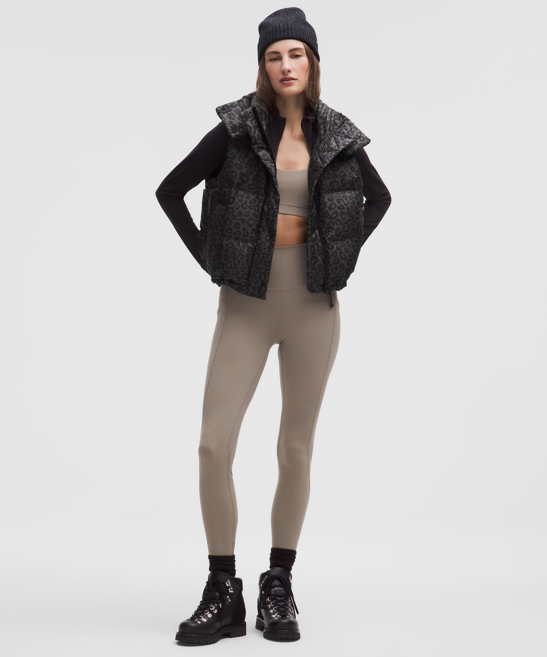 Lululemon Wunder Puff 600-Down-Fill Cropped Vest *Print