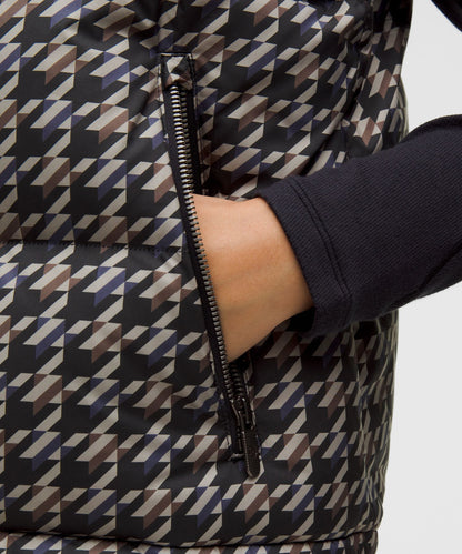 Lululemon Wunder Puff 600-Down-Fill Cropped Vest *Graphic
