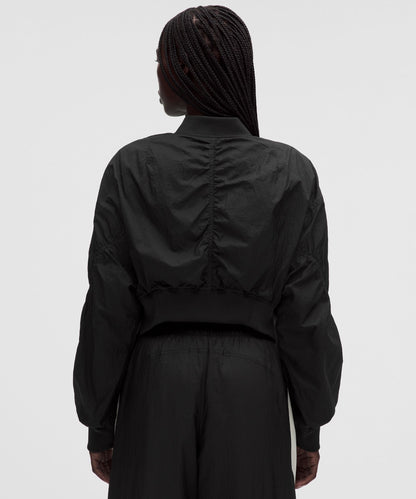 Lululemon Curved-Hem Cropped Bomber