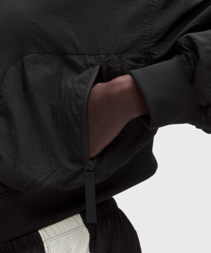 Lululemon Curved-Hem Cropped Bomber