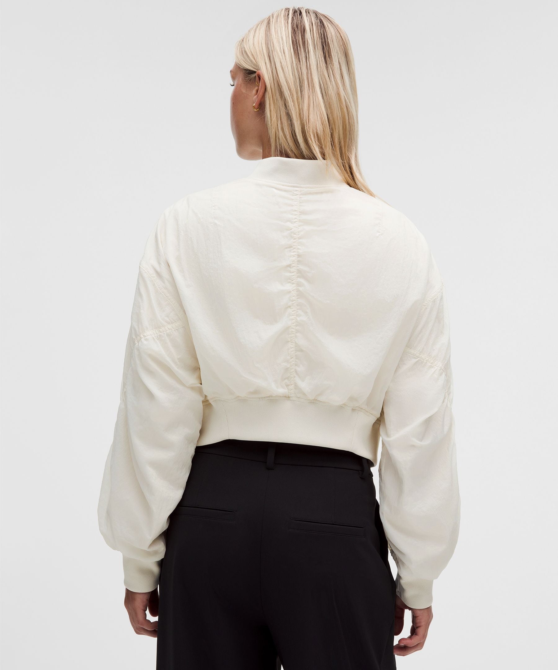 Lululemon Curved-Hem Cropped Bomber