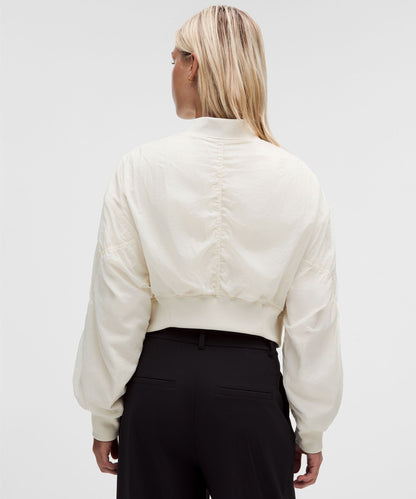 Lululemon Curved-Hem Cropped Bomber