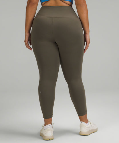 Lululemon Wunder Train High-Rise Tight 25" Army Green