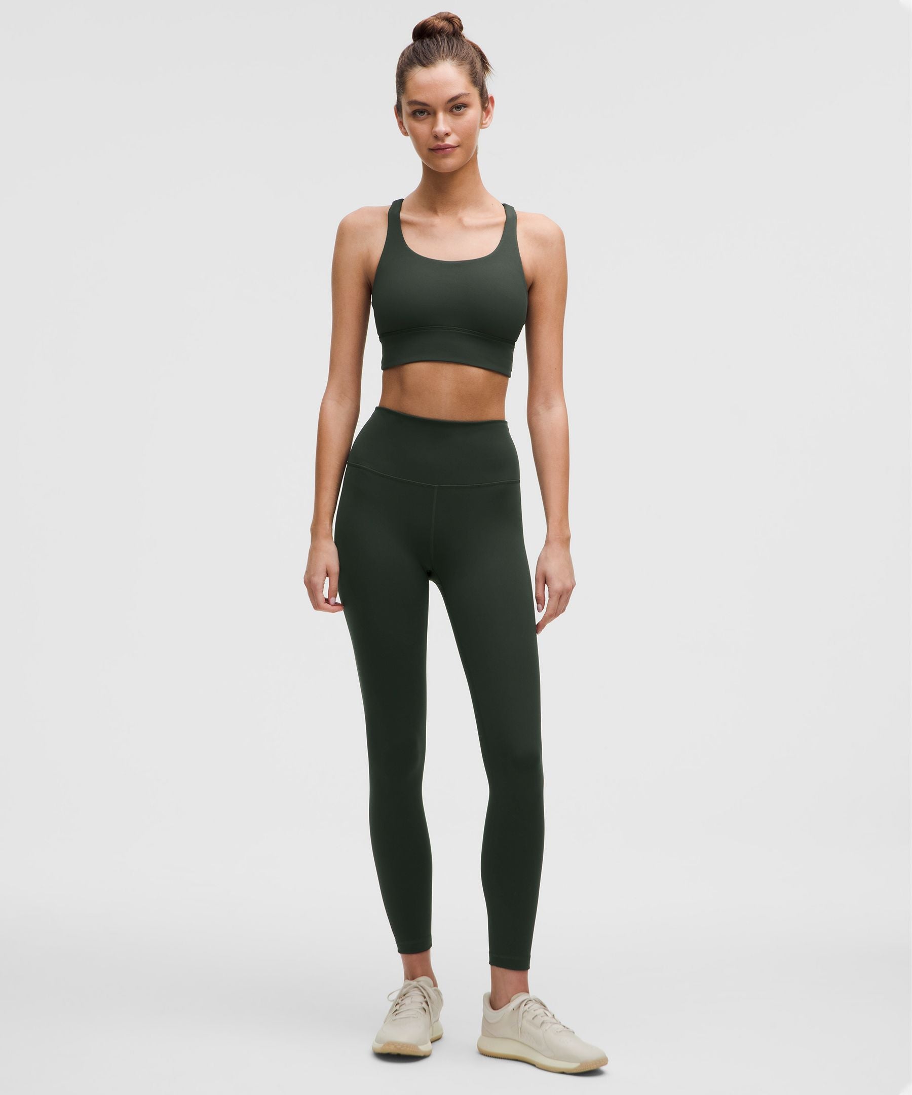 Lululemon Wunder Train High-Rise Tight 25" Rainforest Green