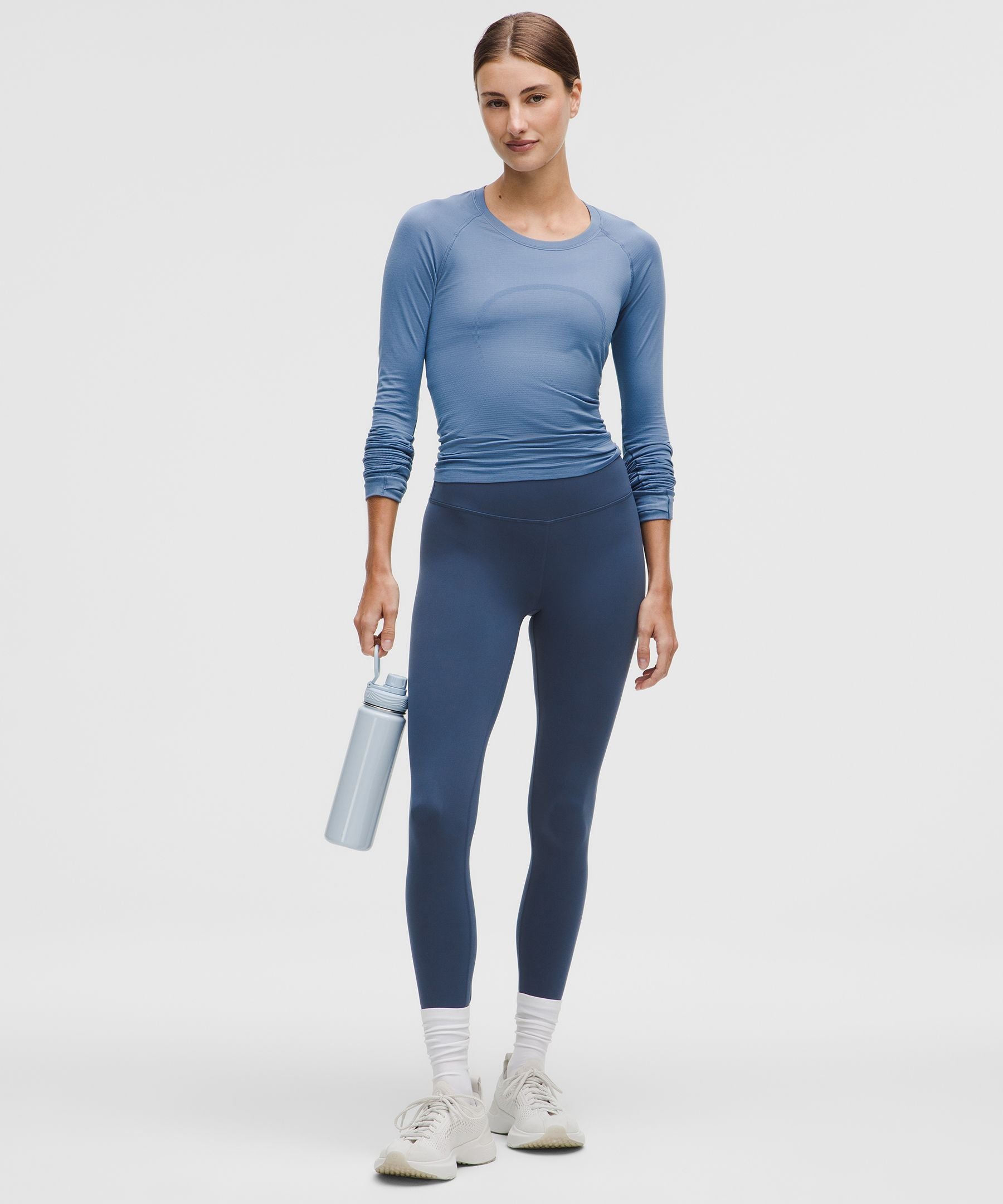 Lululemon Wunder Train High-Rise Tight 25" Blue Twill
