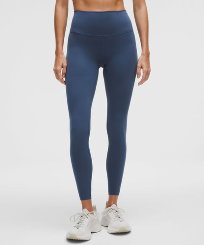 Lululemon Wunder Train High-Rise Tight 25" Blue Twill