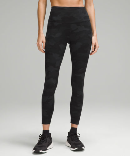 Lululemon Wunder Train High-Rise Tight 25" Heritage 365 Camo Deep Coal Multi