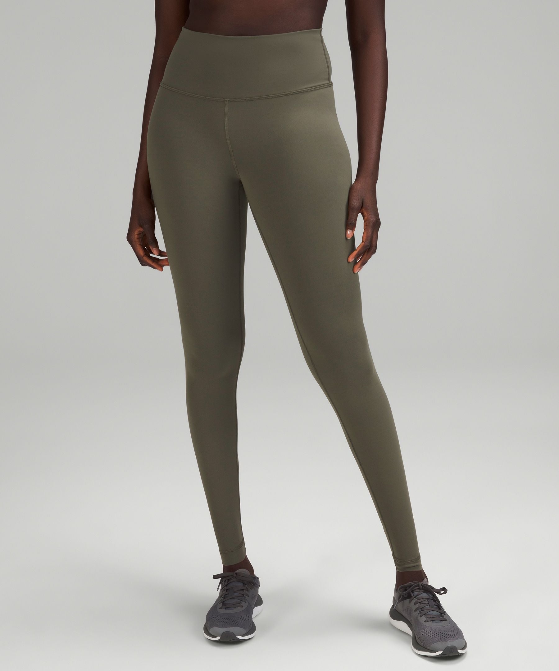 Lululemon Wunder Train High-Rise Tight 28" Army Green