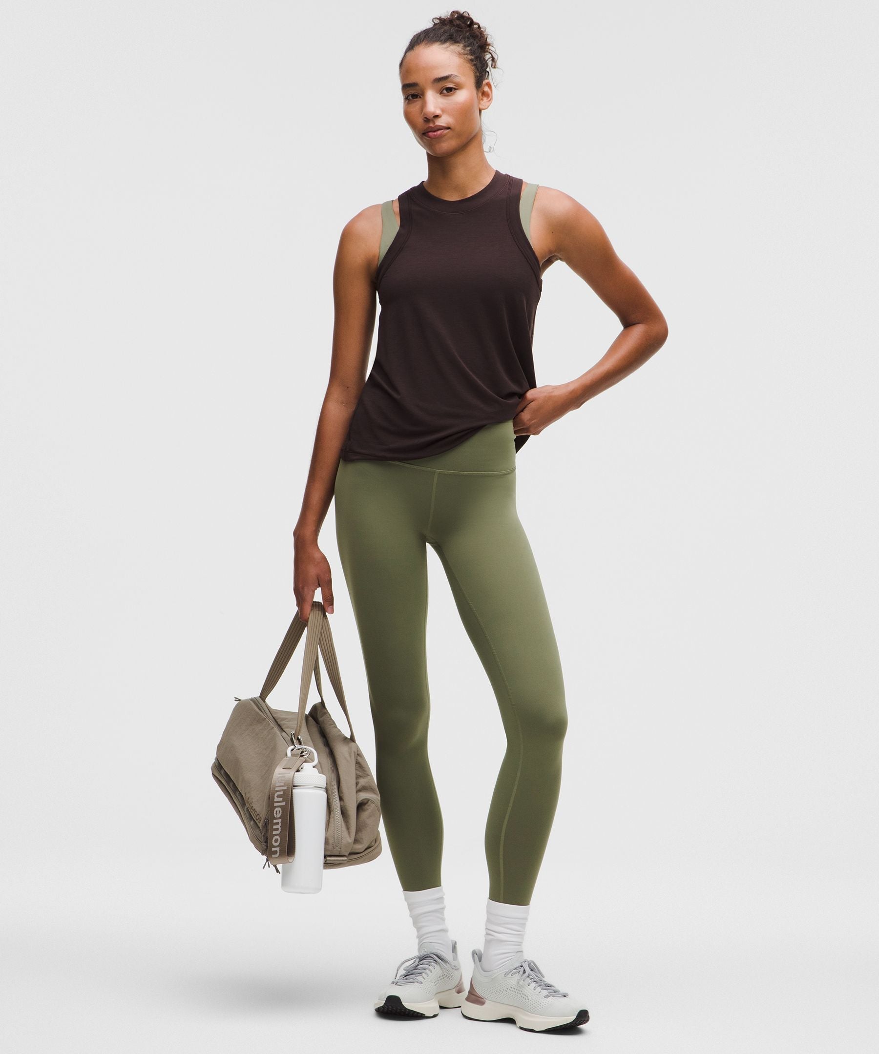 Lululemon Wunder Train High-Rise Tight 28" Bay Leaf
