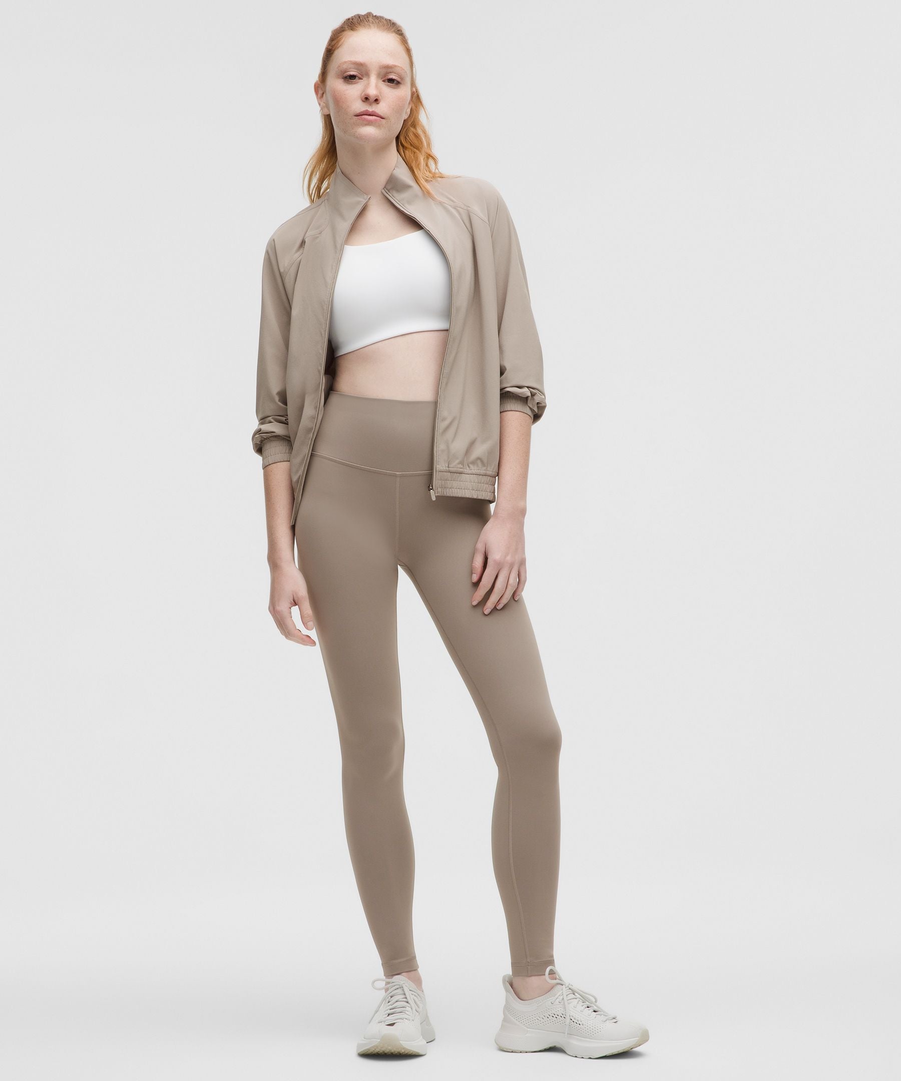 Lululemon Wunder Train High-Rise Tight 28" Warm Ash Grey