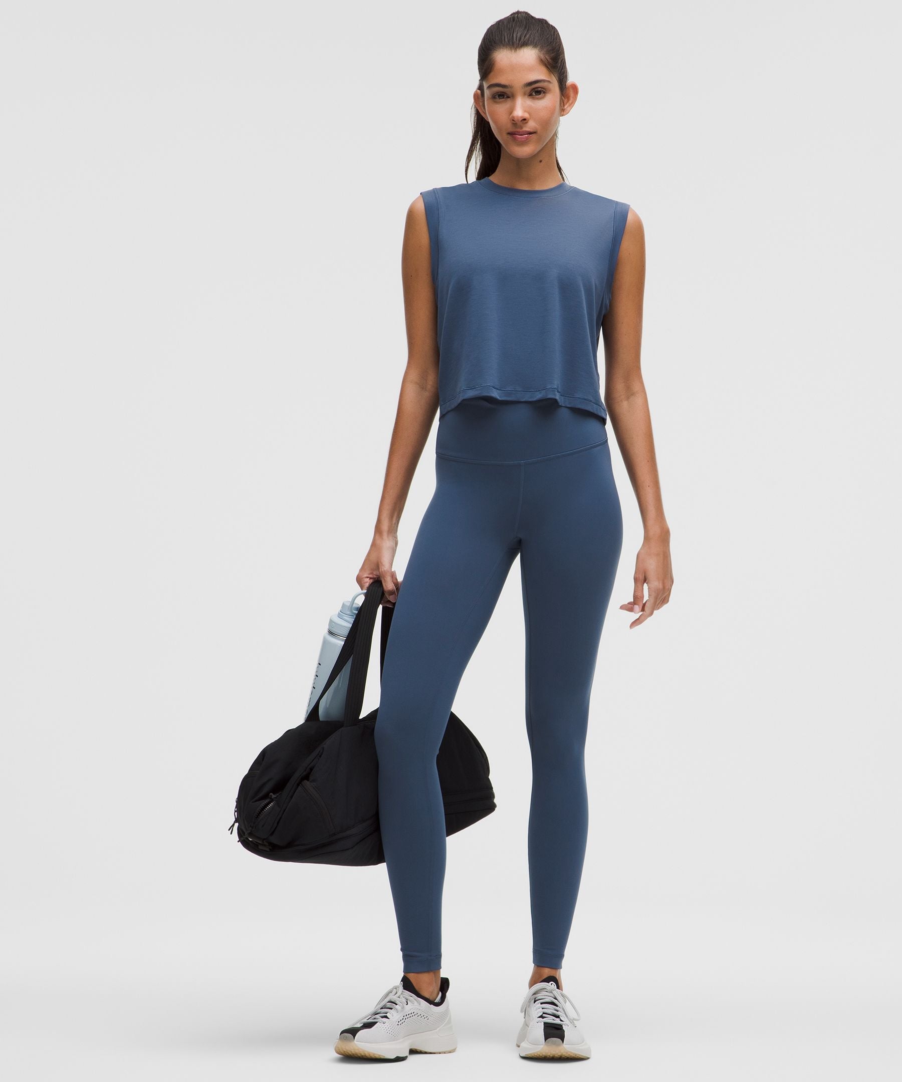 Lululemon Wunder Train High-Rise Tight 28" Blue Twill