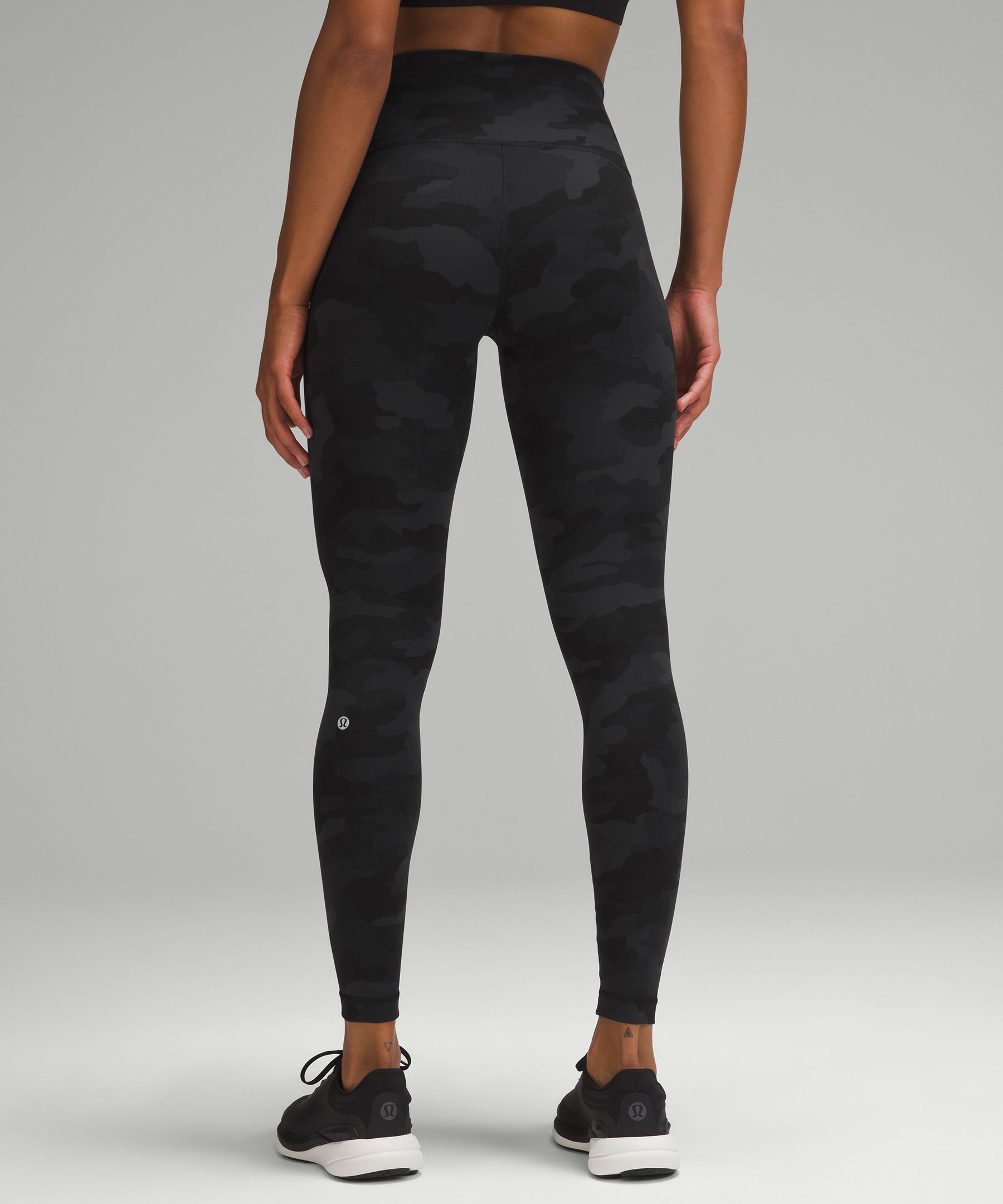 Lululemon Wunder Train High-Rise Tight 28" Heritage 365 Camo Deep Coal Multi