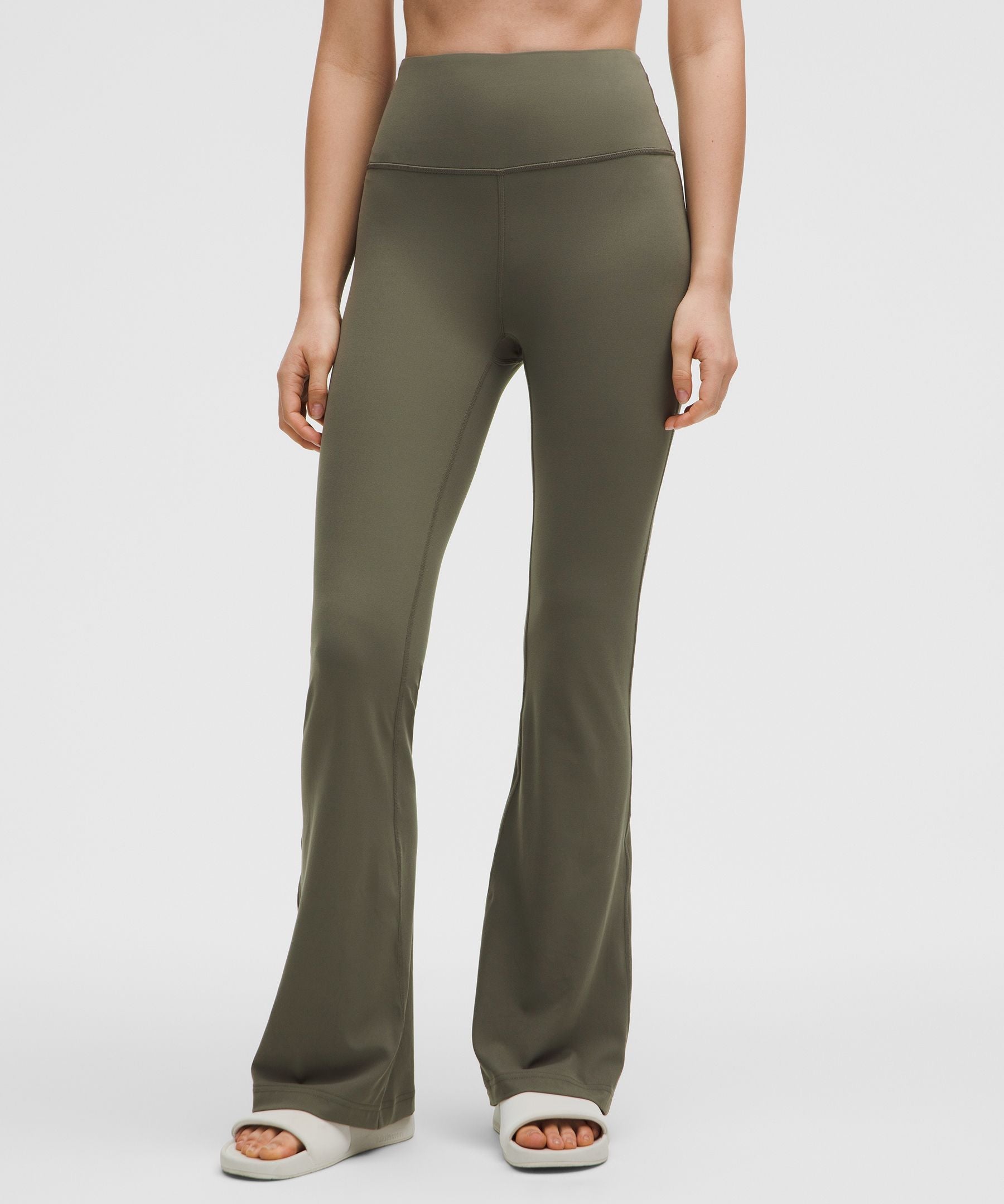 Lululemon Groove Nulu Super-High-Rise Flared Pant *Regular Army Green