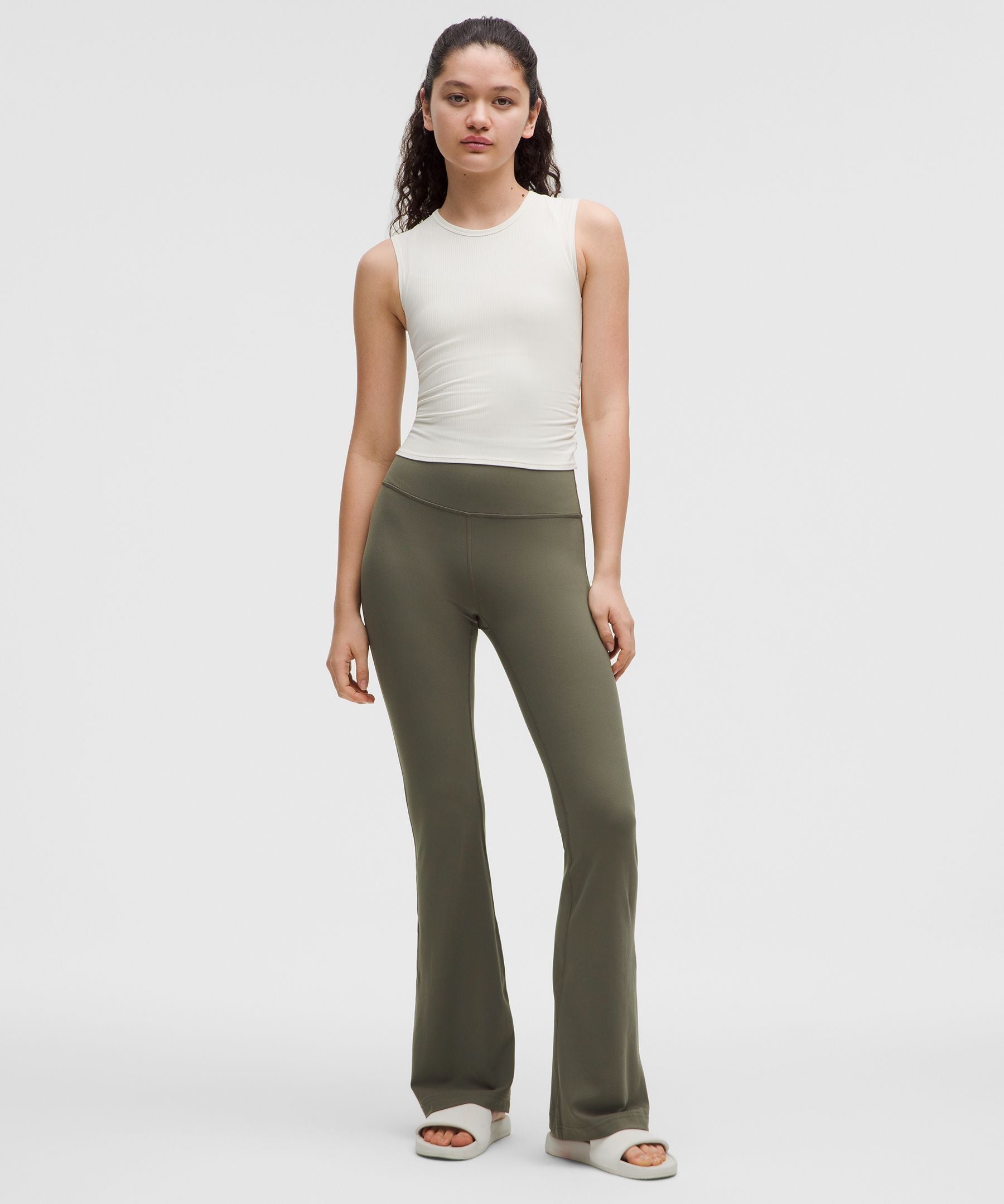 Lululemon Groove Nulu Super-High-Rise Flared Pant *Regular Army Green