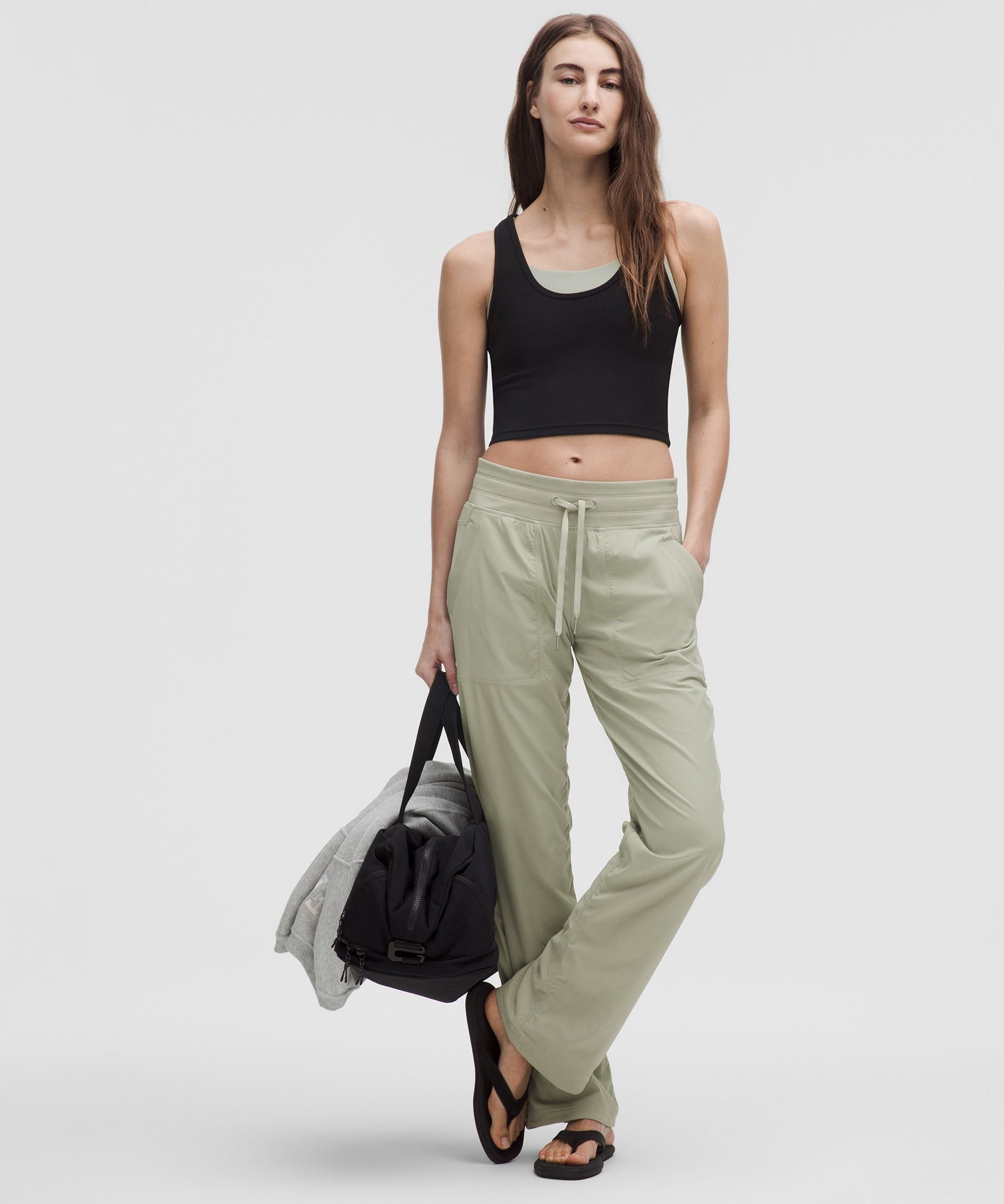 Lululemon Dance Studio Mid-Rise Pant *Regular Fog Green