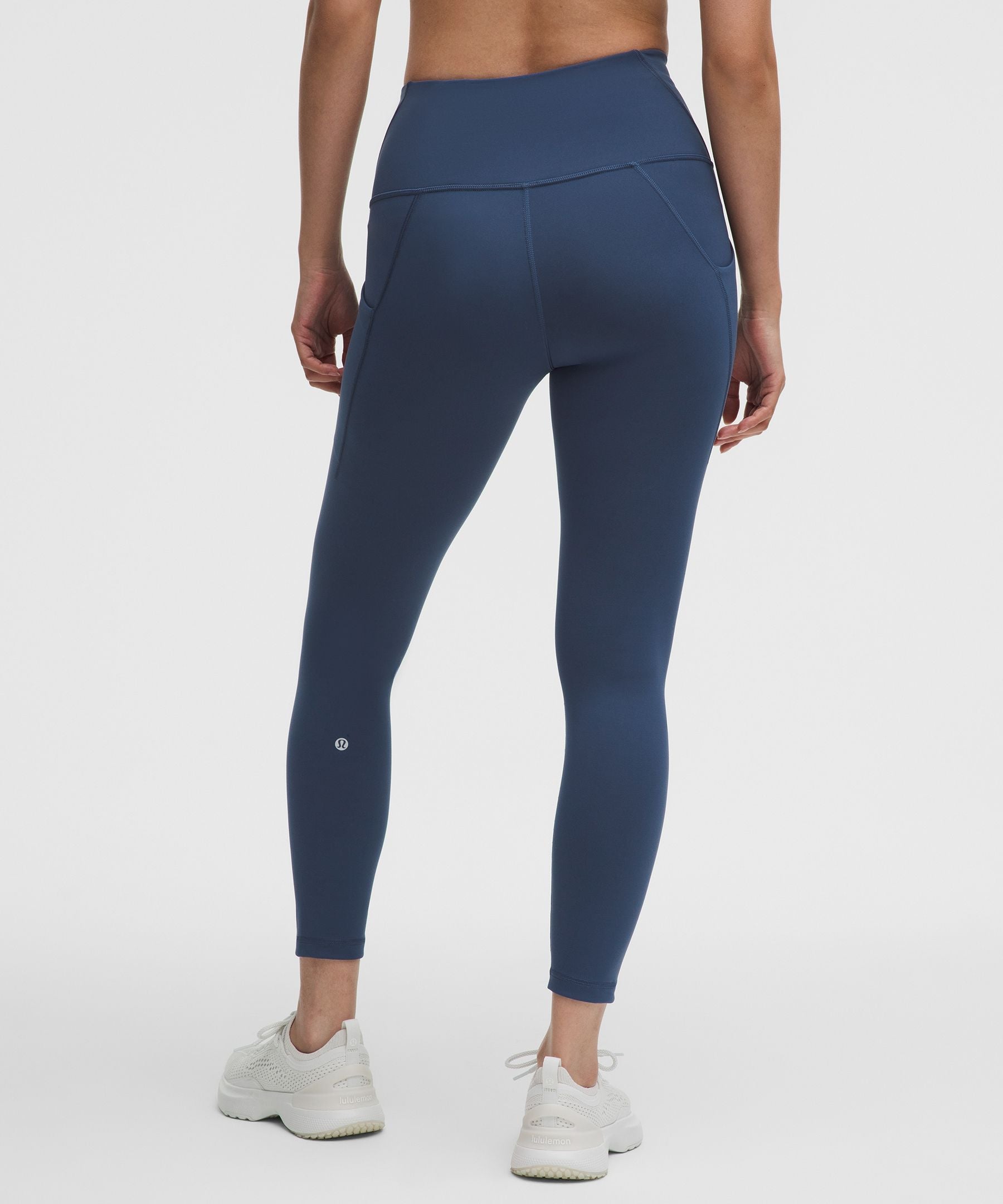 Lululemon Wunder Train High-Rise Tight with Pockets 25" Blue Twill