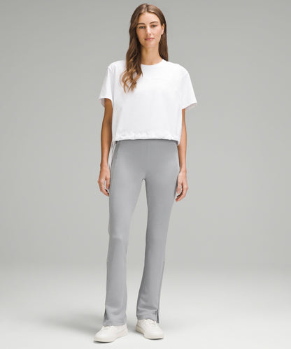 Lululemon Ribbed Softstreme Zip-Leg High-Rise Pant