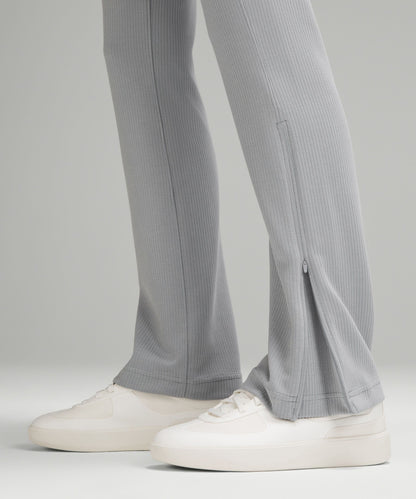 Lululemon Ribbed Softstreme Zip-Leg High-Rise Pant