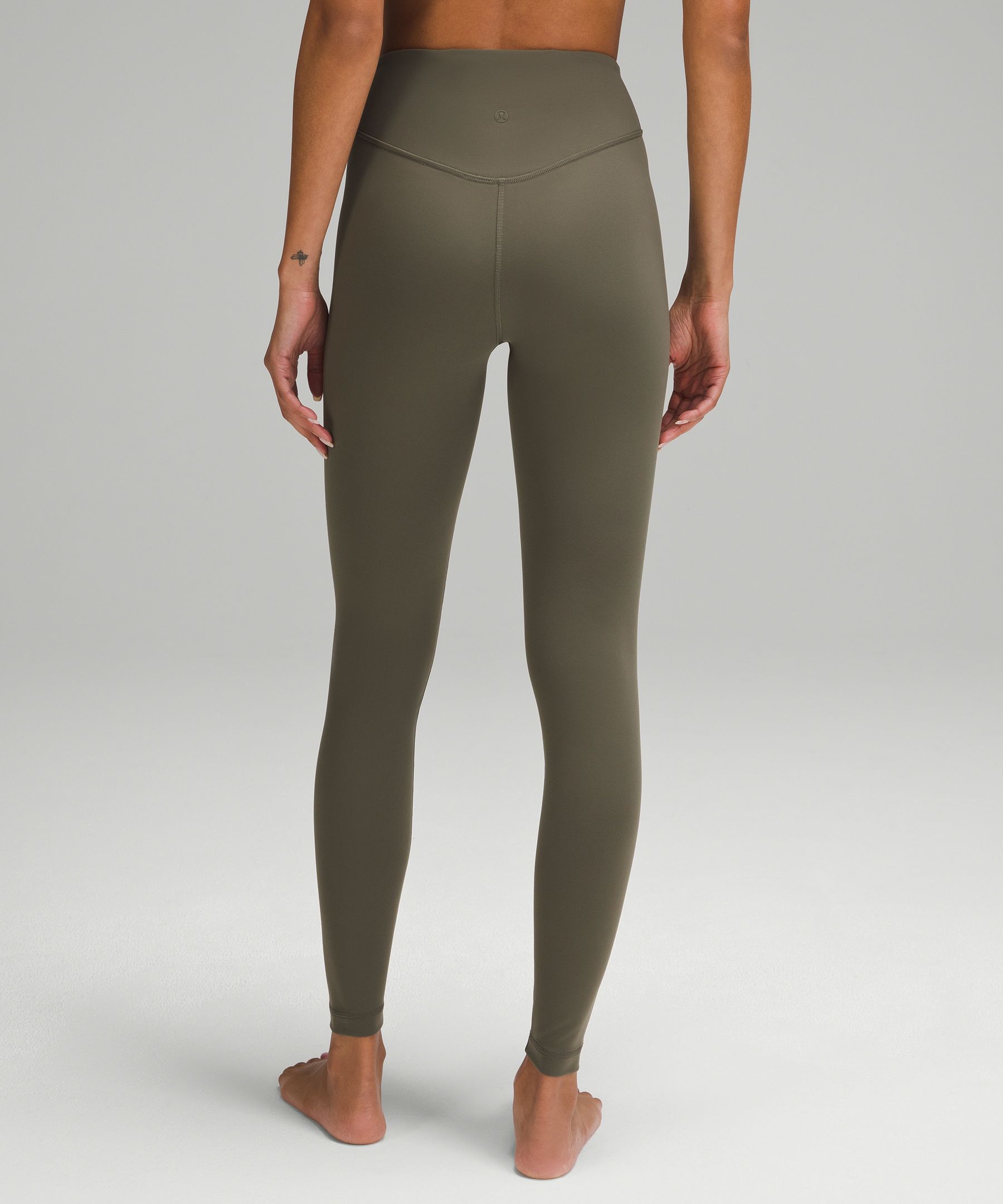 Lululemon Wunder Under SmoothCover High-Rise Tight 28" Army Green