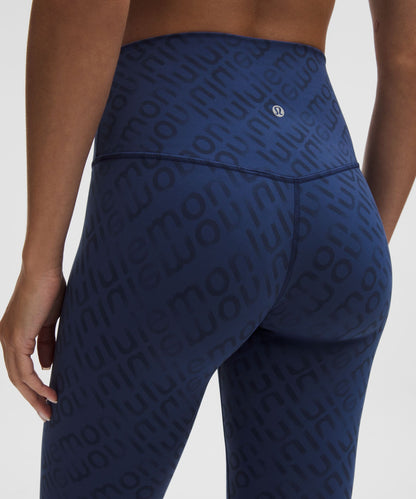 Lululemon lululemon Align High-Rise Pant 25" Flux Wordmark Blue Multi