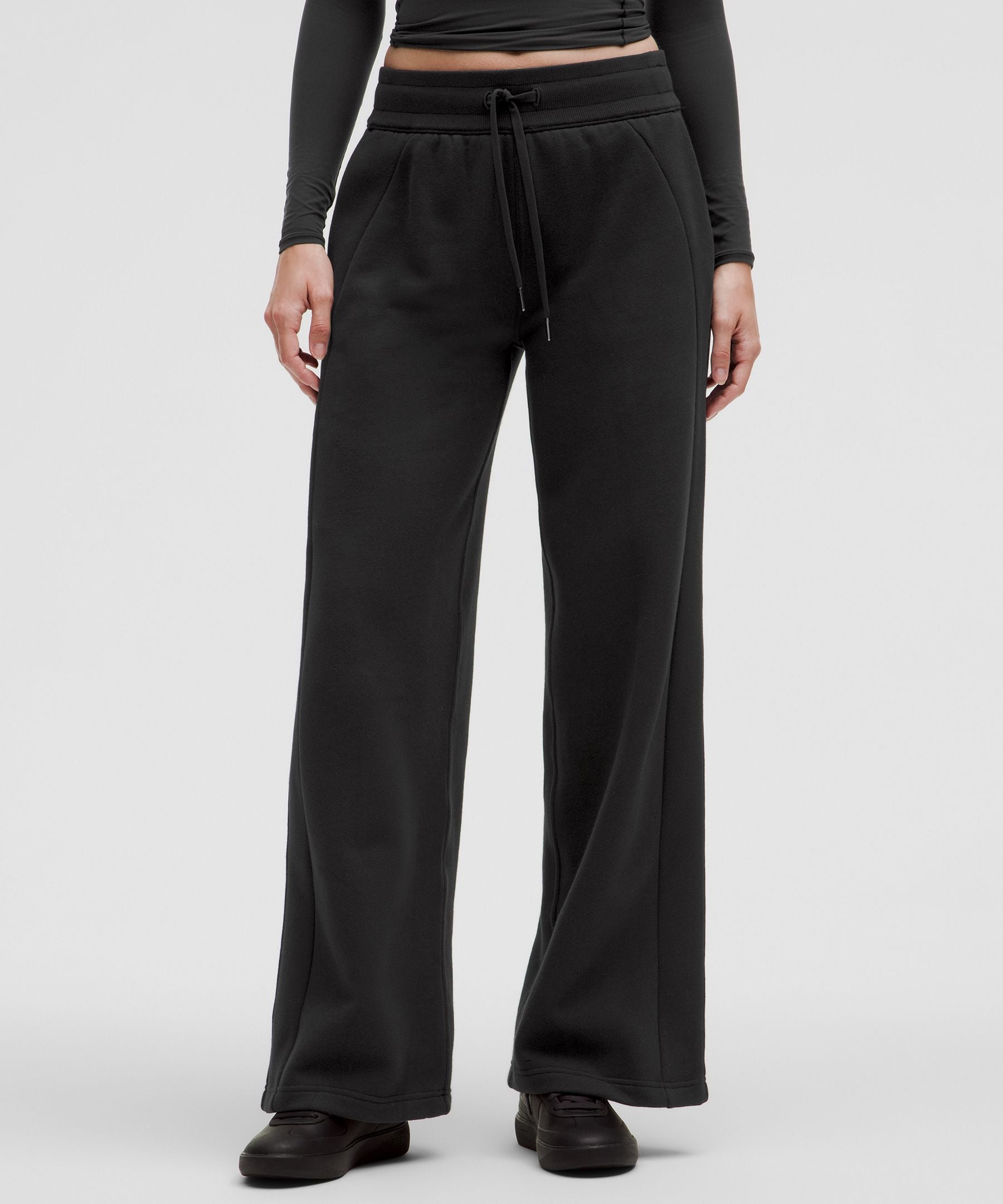 Lululemon Scuba Mid-Rise Wide-Leg Pant *Regular Black