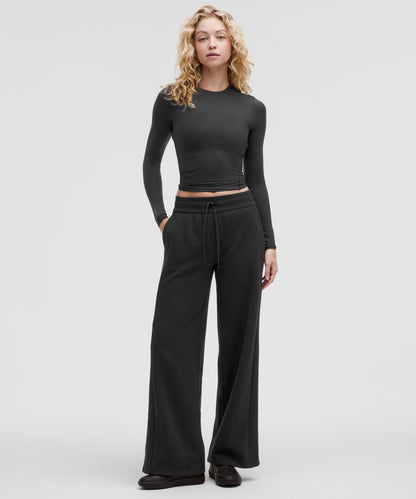 Lululemon Scuba Mid-Rise Wide-Leg Pant *Regular Black
