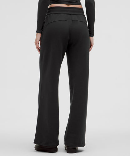Lululemon Scuba Mid-Rise Wide-Leg Pant *Regular Black