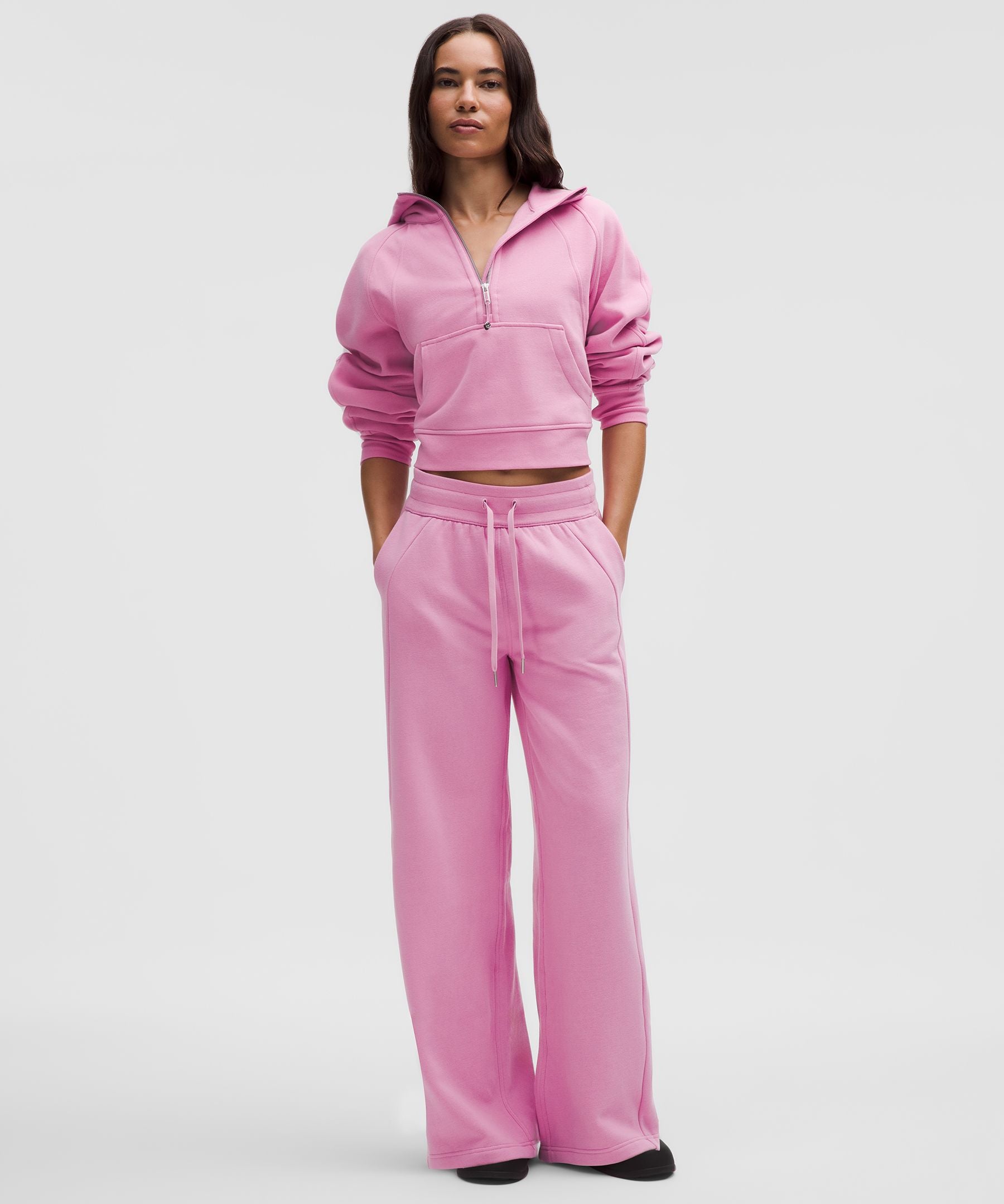 Lululemon Scuba Mid-Rise Wide-Leg Pant *Regular Pink Frosting