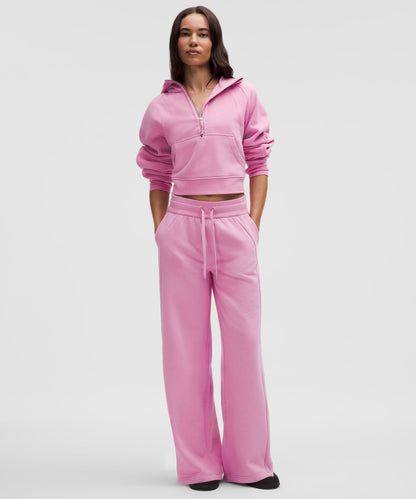 Lululemon Scuba Mid-Rise Wide-Leg Pant *Regular Pink Frosting