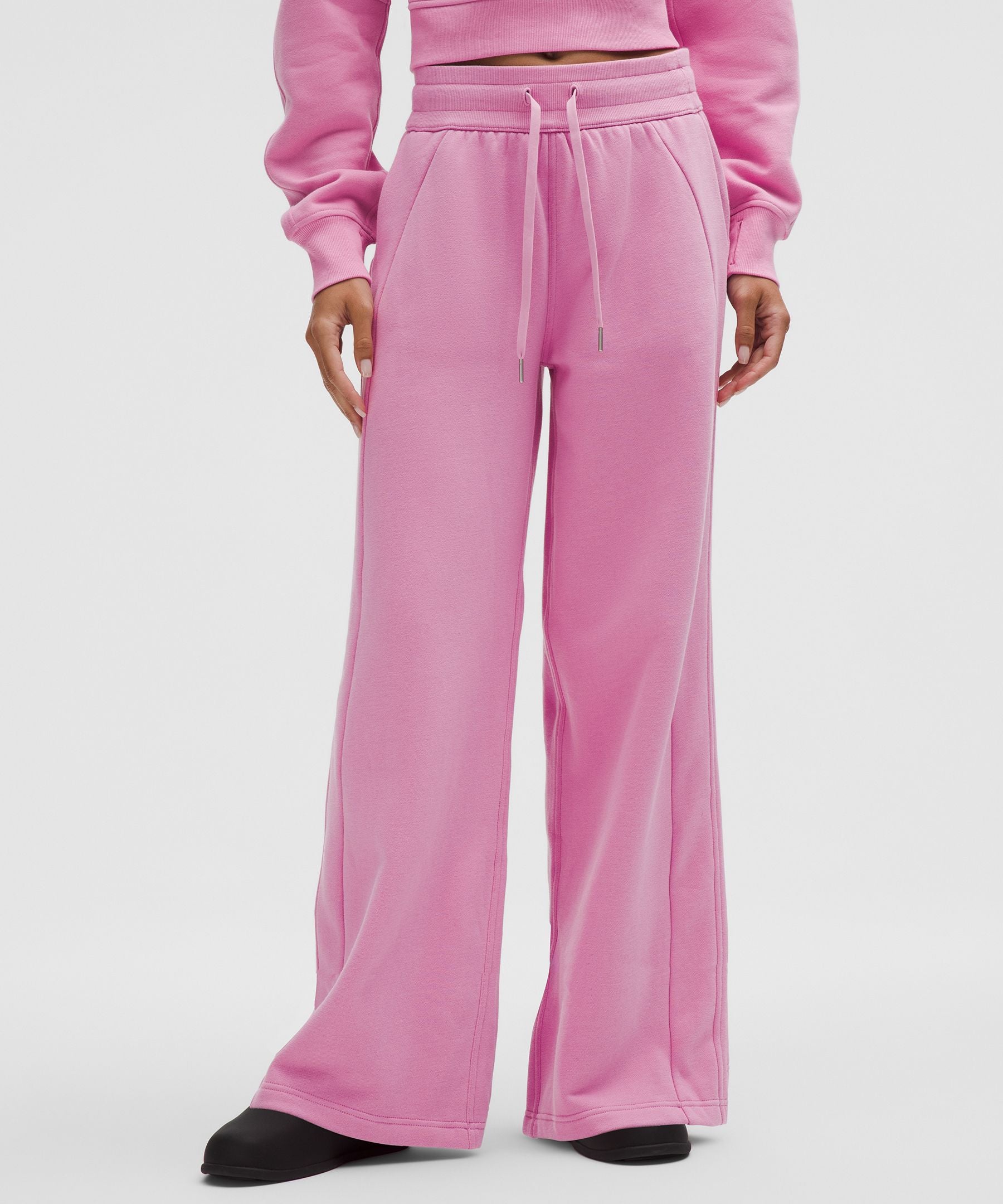Lululemon Scuba Mid-Rise Wide-Leg Pant *Regular Pink Frosting