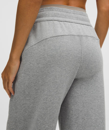 Lululemon Scuba Mid-Rise Wide-Leg Pant *Regular Heathered Core Medium Grey
